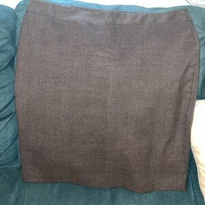 Van Heusen Dark Brown Pencil Skirt